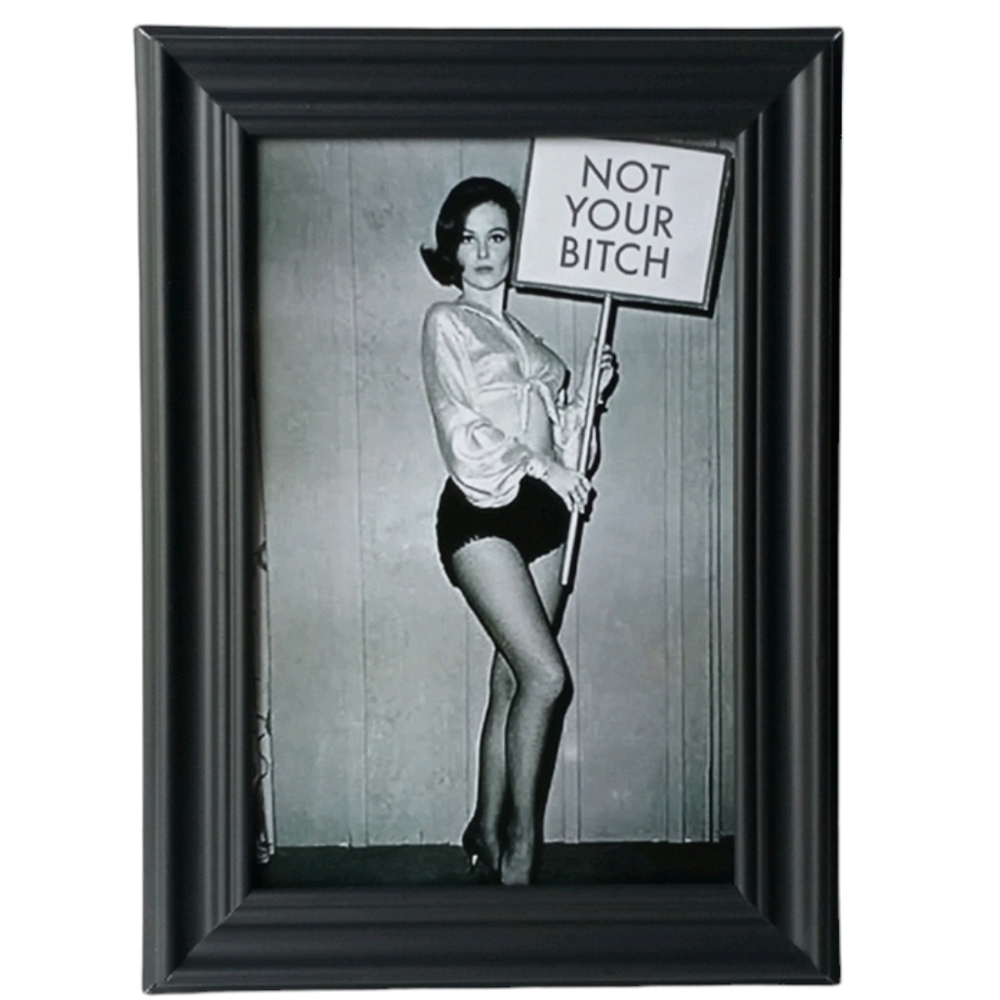 Not Your Bit@h Fem Vin Edgy Alternative  Retro Beauty Fashion Trendy Nostalgia